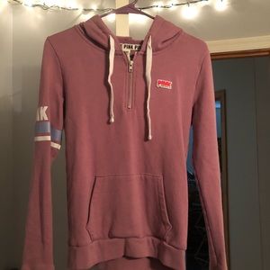 VS PINK Quarter zip hoodie